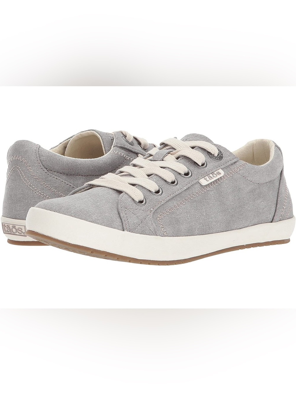 Taos Star Canvas Sneakers Women Size 8.5 Grey Wash - Picture 2 of 11
